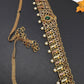 Antique Matte Green Hip Chain Kamarbandh - 