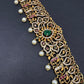 Antique Matte Green Hip Chain Kamarbandh - 