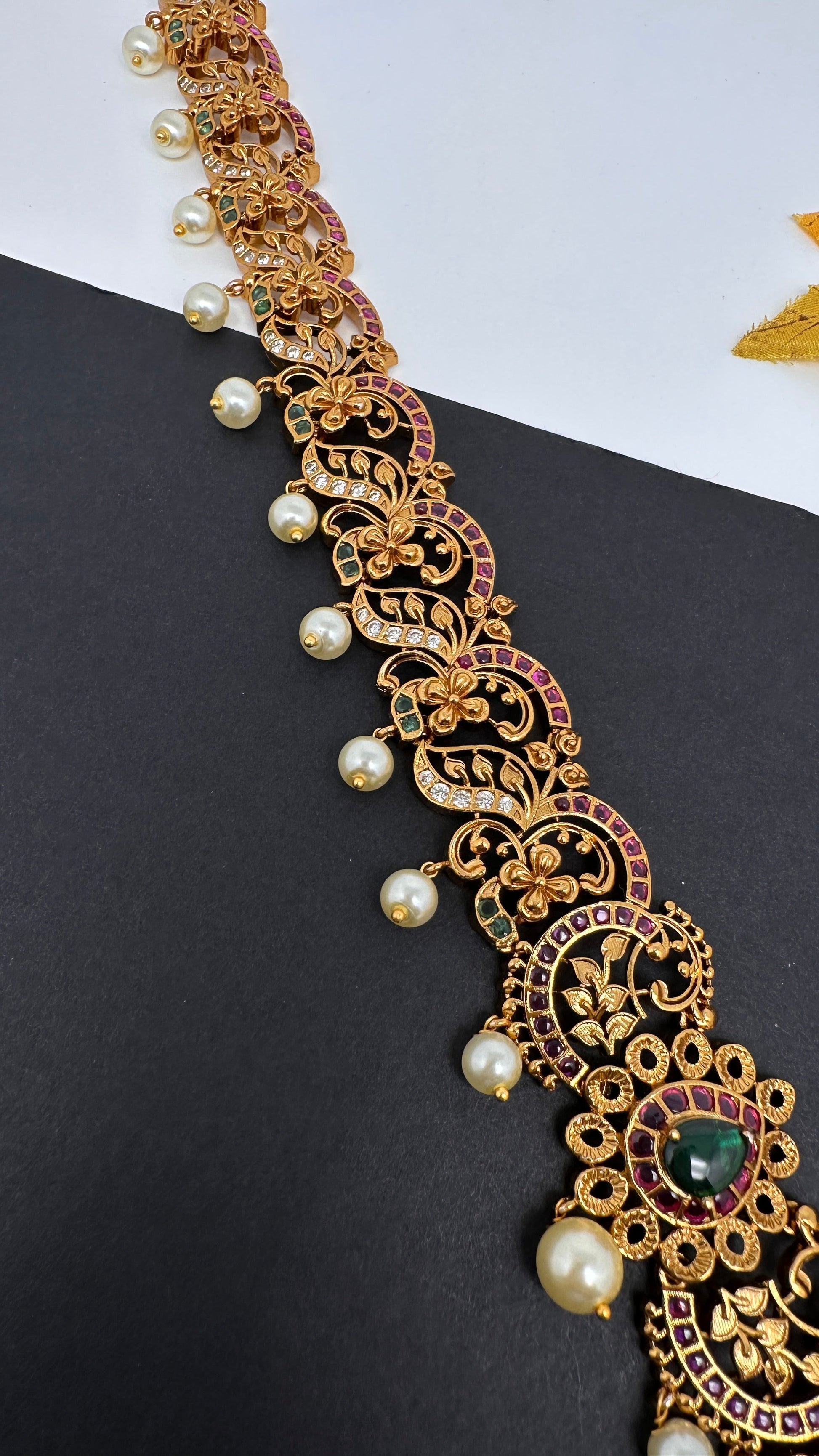 Antique Matte Sleek Kemp Hip Chain Kamarbandh - 