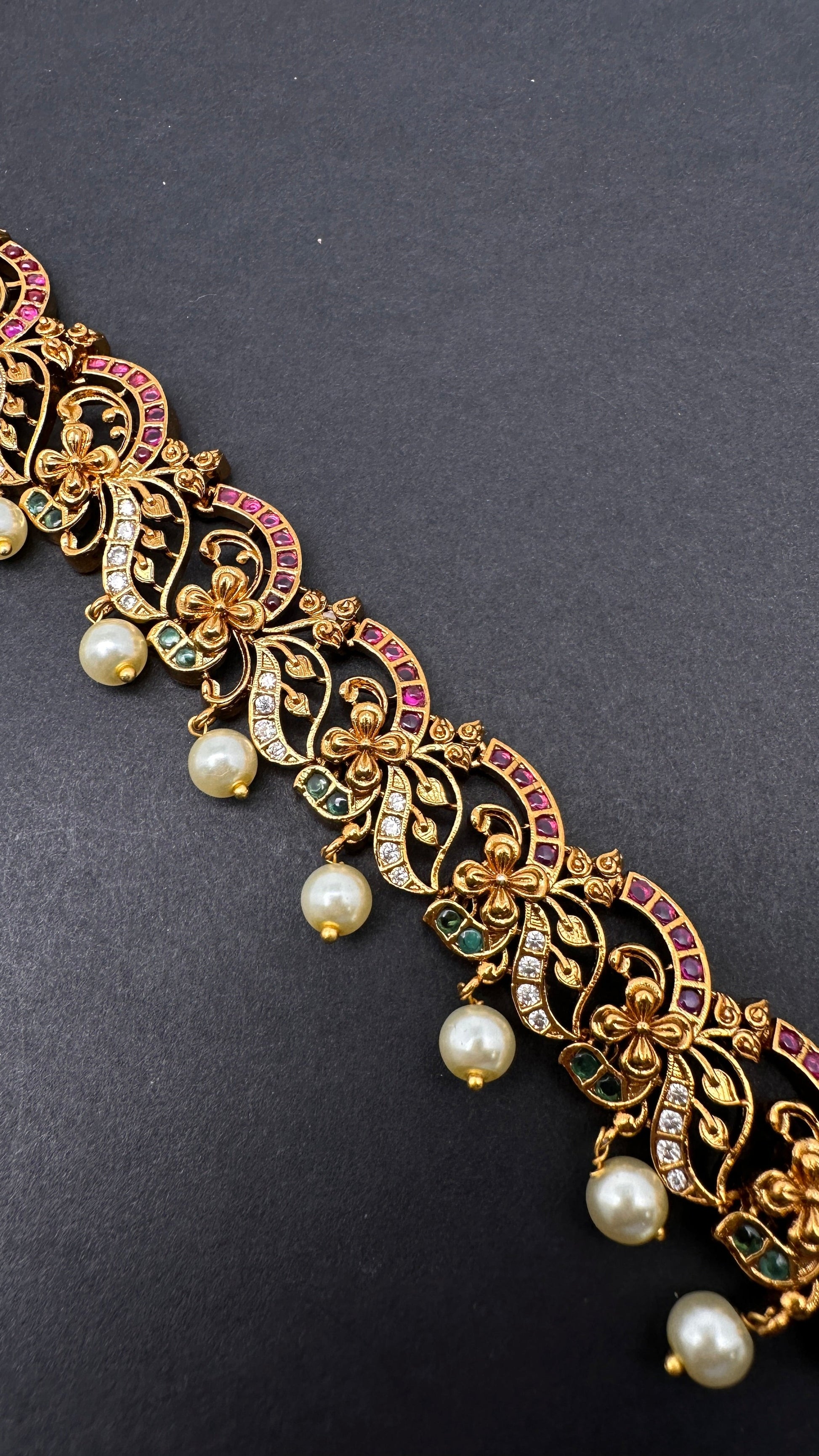 Antique Matte Sleek Kemp Hip Chain Kamarbandh - 