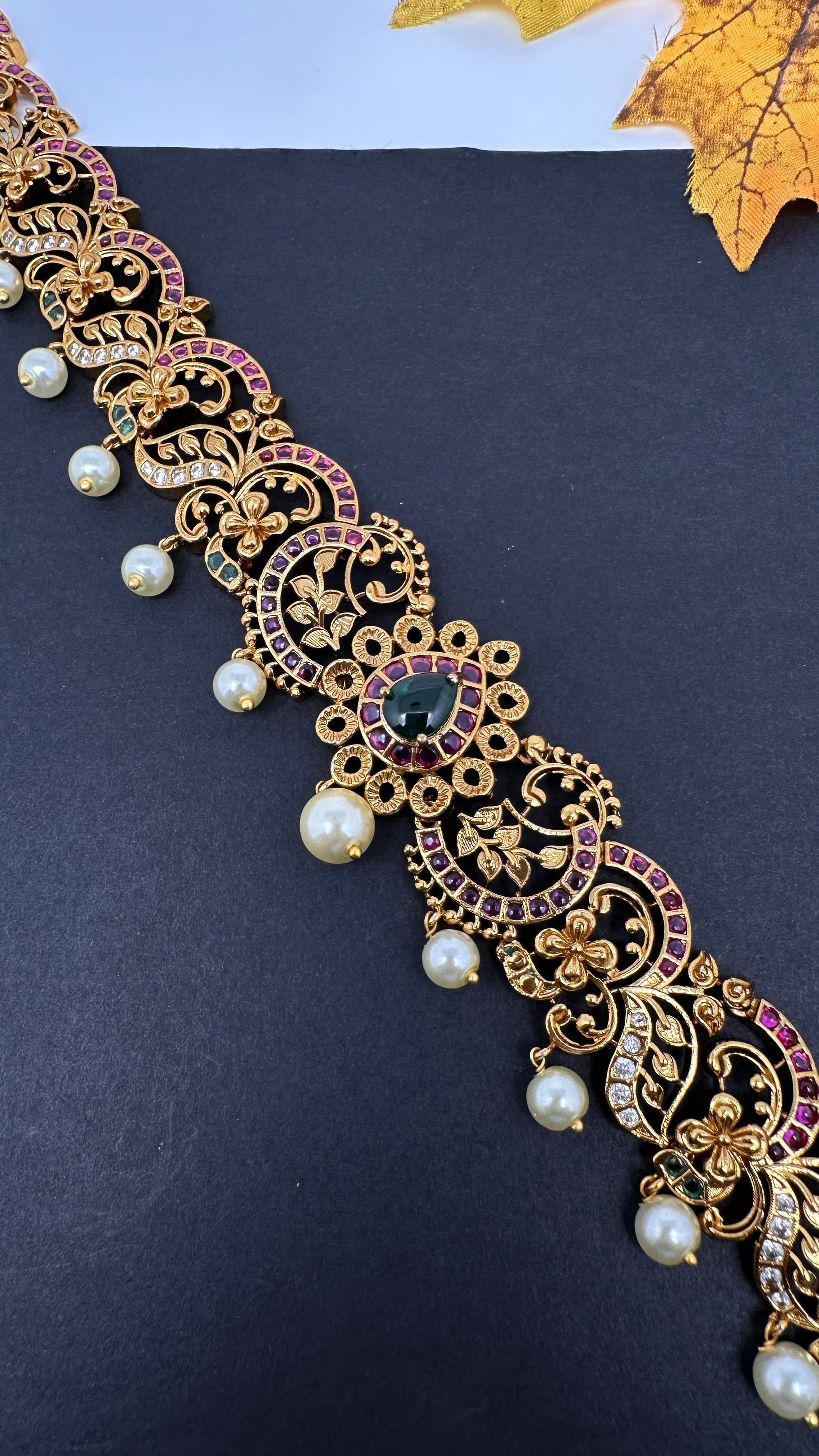 Antique Matte Sleek Kemp Hip Chain Kamarbandh - 