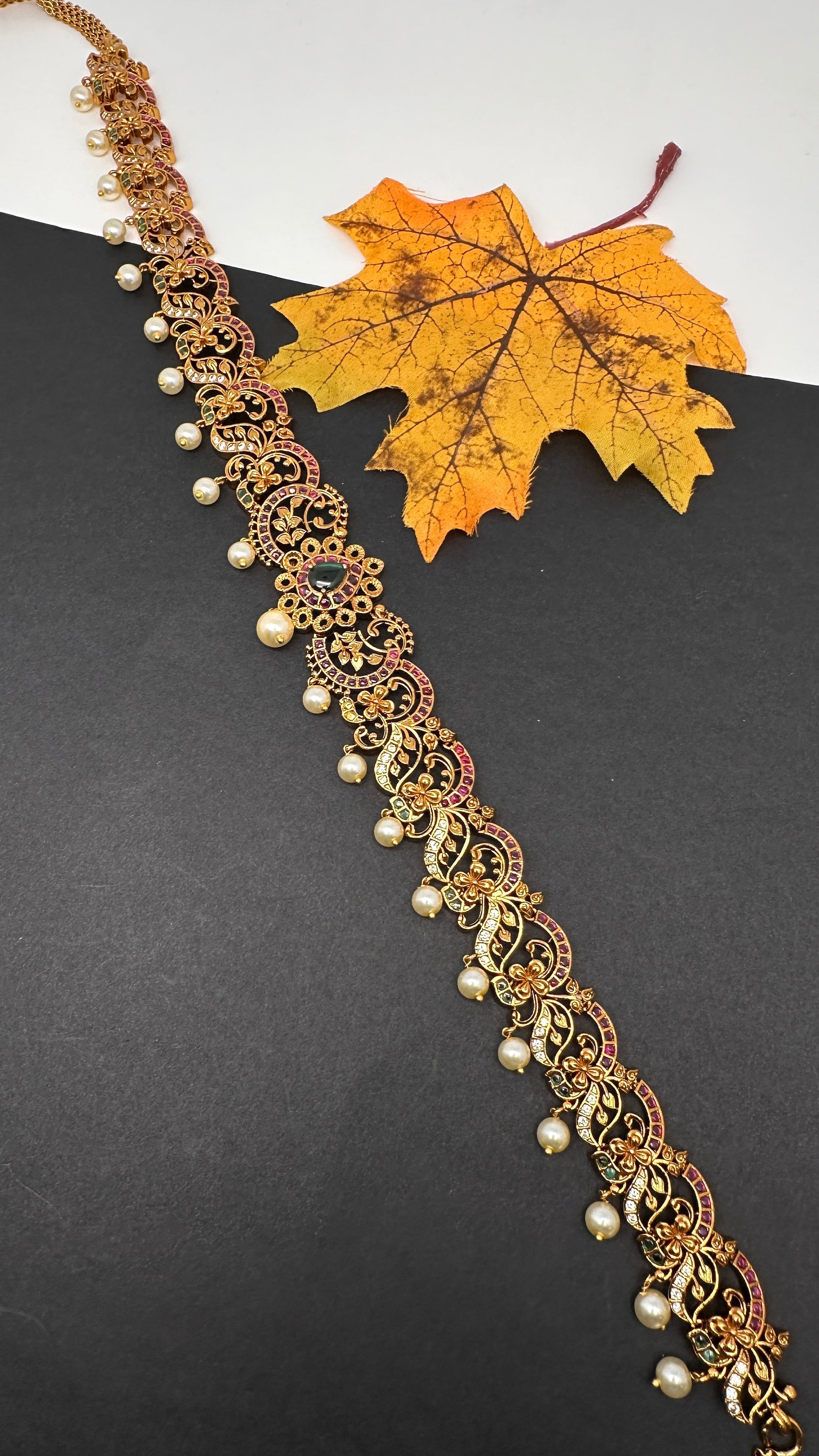 Antique Matte Sleek Kemp Hip Chain Kamarbandh - 