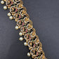Antique Matte Red Multi Color Hip Chain Kamarbandh - 