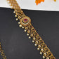 Antique Matte Red Multi Color Hip Chain Kamarbandh - 