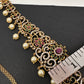 CZ Multi Stone Sleek Matte Hip Chain Kamarbandh - 
