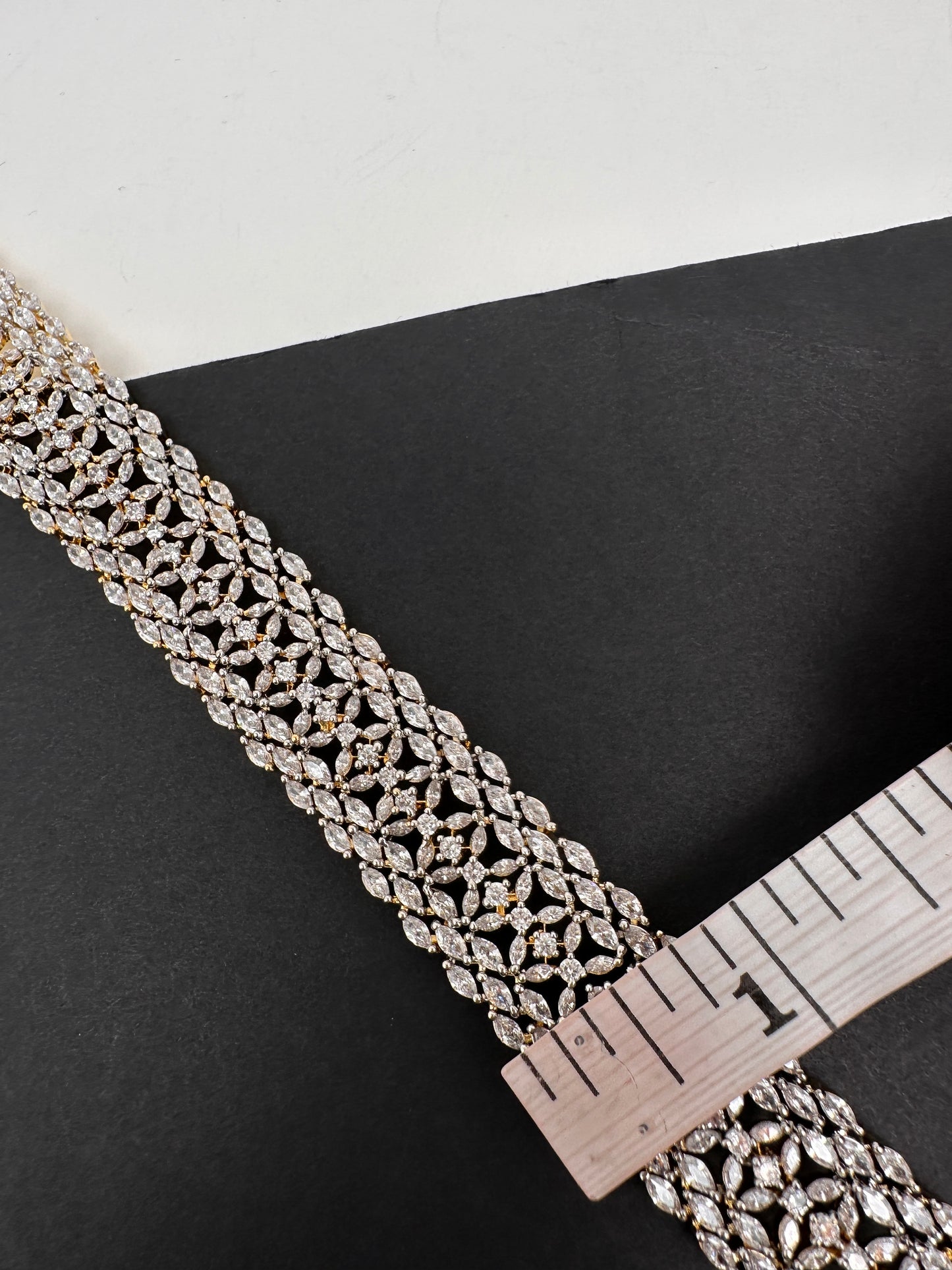 Diamond Finish Hip Chain Belt - 