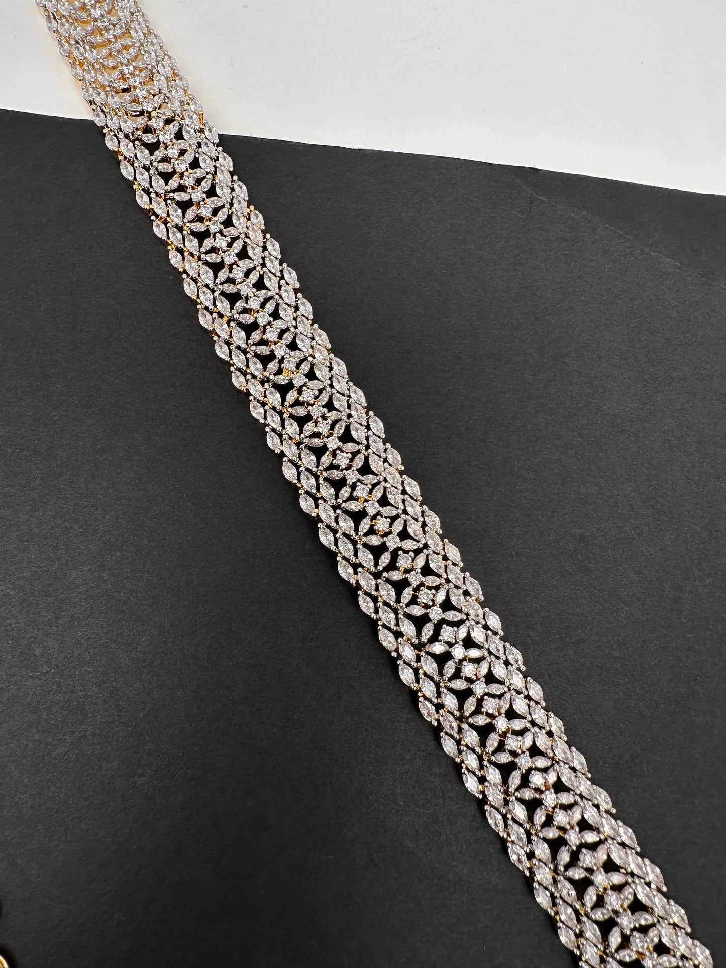 Diamond Finish Hip Chain Belt - 