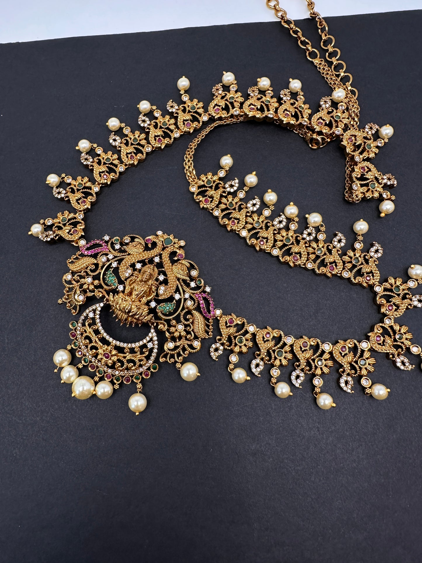 Sleek Goddess Lakshmi Matte Hip Chain Belt - 