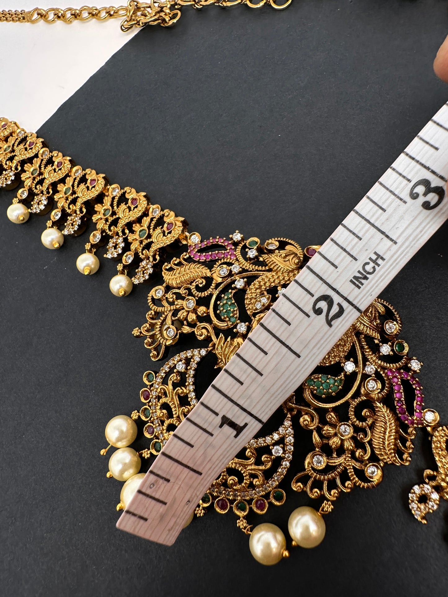 Sleek Goddess Lakshmi Matte Hip Chain Belt - 