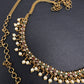 Sleek Multi Color Stones Matte Hip Chain Belt - 