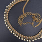 Sleek Multi Color Stones Matte Hip Chain Belt - 