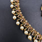 Sleek Multi Color Stones Matte Hip Chain Belt - 