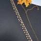 Sleek Multi Color Stones Matte Hip Chain Belt - 