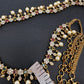 Sleek Multi Color Stones Matte Hip Chain Belt - 