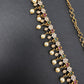 Sleek Multi Color Stones Matte Hip Chain Belt - 