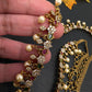 Sleek Multi Color Stones Matte Hip Chain Belt - 