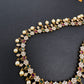 Sleek Multi Color Stones Matte Hip Chain Belt - 