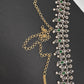 Diamond Finish Hip Chain Belt - Green