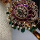 Kemp CZ Pendent Self Design Kamarband Hip Belt - 