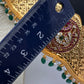 Kemp Peacock Pendent Self Design Kamarband Hip Belt - 