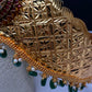 Kemp Peacock Pendent Self Design Kamarband Hip Belt - 