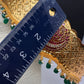 Kemp Peacock Pendent Self Design Kamarband Hip Belt - 