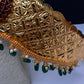 Kemp Peacock Pendent Self Design Kamarband Hip Belt - 