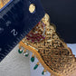 Kemp Goddess Lakshmi Pendent Self Design Kamarband Hip Belt - 