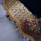 Kemp Goddess Lakshmi Pendent Self Design Kamarband Hip Belt - 