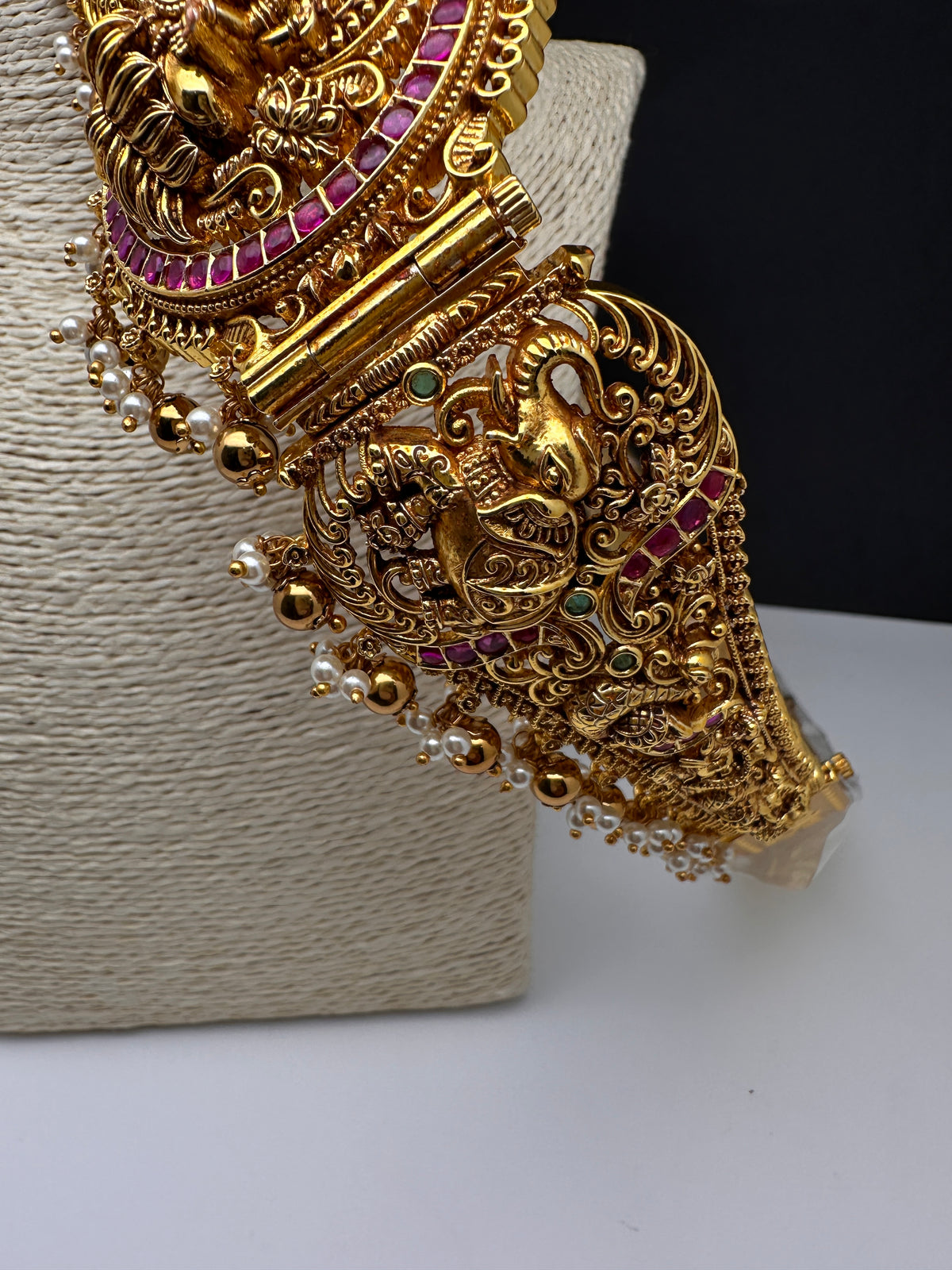 Nakshi Kemp Goddess Lakshmi Self Design Kamarband Hip Belt | CB000675
