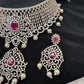 AD Diamond Finish Choker - Red