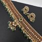 Kemp Matte Peacock Choker with Studs - 