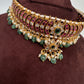 Kemp Matte Peacock Choker with Studs - 