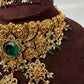 Green Nakshi Matte Choker with Beads and Pearls - 