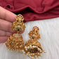 Goddess Lakshmi Nakshi Matte Jhumkis