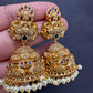 Goddess Lakshmi Nakshi Matte Jhumkis