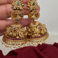 Peacock Nakshi Matte Jhumkis