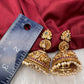 Peacock Nakshi Matte Jhumkis