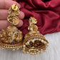 Peacock Nakshi Matte Jhumkis
