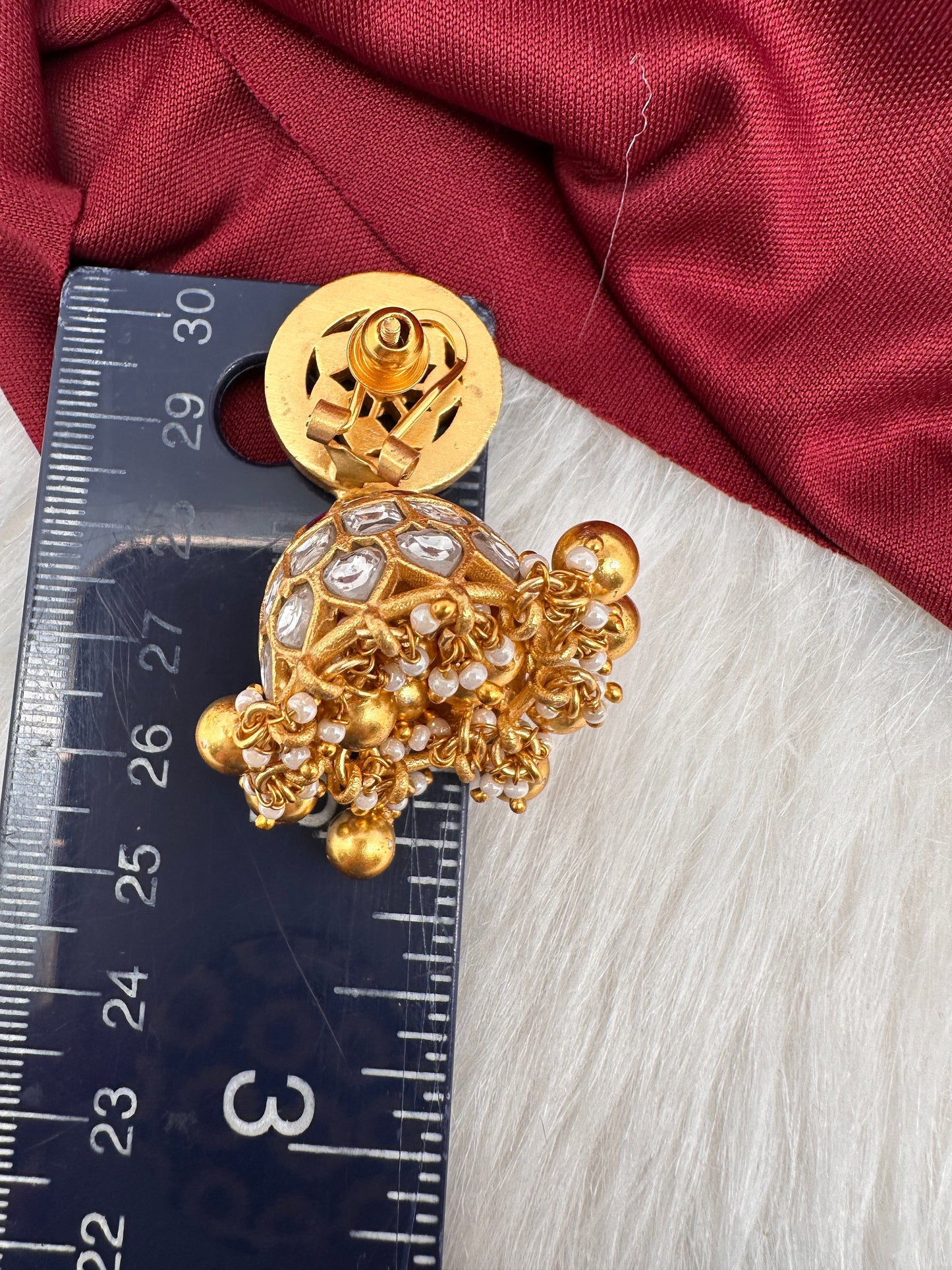 Jadau Kundan Jhumka Earrings