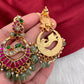 Jadau Kundan Peacock Chanbali Earrings