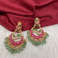 Jadau Kundan Peacock Chanbali Earrings