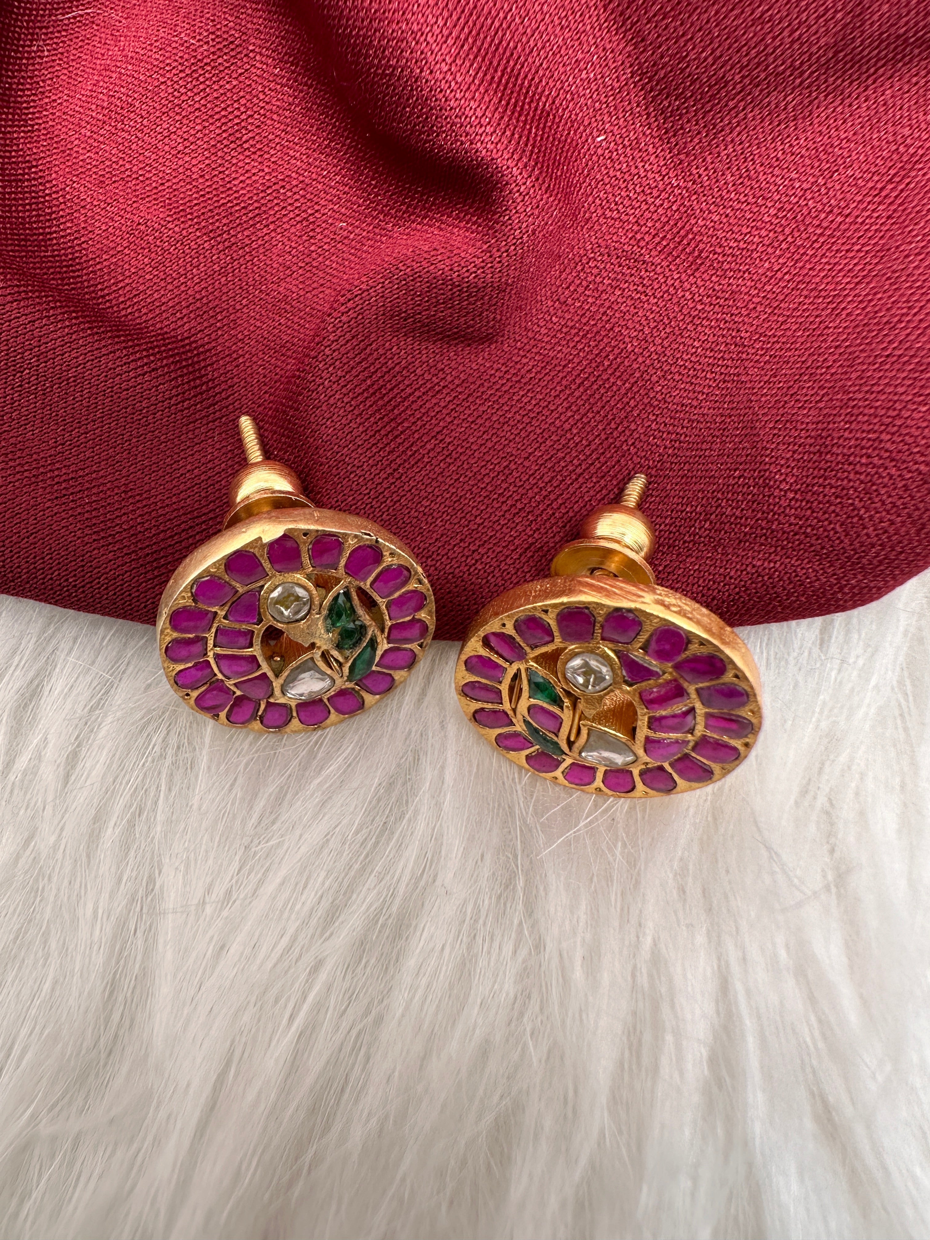 Kundan small earrings hotsell