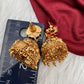 Matte Nakshi Jadau Kundan Jhumki Earrings