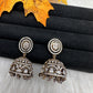 AD Clear Stone Victorian Jhumkas