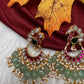 Peacock Jadau Kundan Earrings