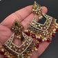 Matte Multi Stone Chandballi Earrings