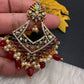 Matte Multi Stone Chandballi Earrings