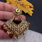 Matte Multi Stone Chandballi Earrings
