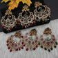 Kemp peacock Matte Chandbali Earrings - Multi
